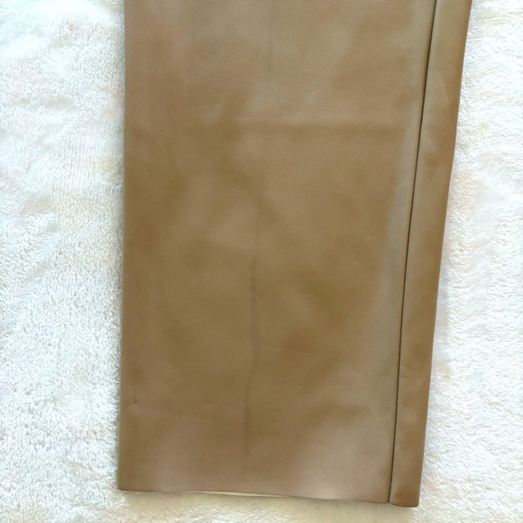 DKNY Faux Leather High Waist Tan Pants--Sz XL - Picture 15 of 16